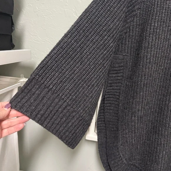 UGG Charcoal Cowl Neck Sweater - Size MED NWOT - Picture 4 of 11